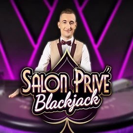 Blackjack Salon Privé slot visual from Ezugi available on spinfin.eu.com