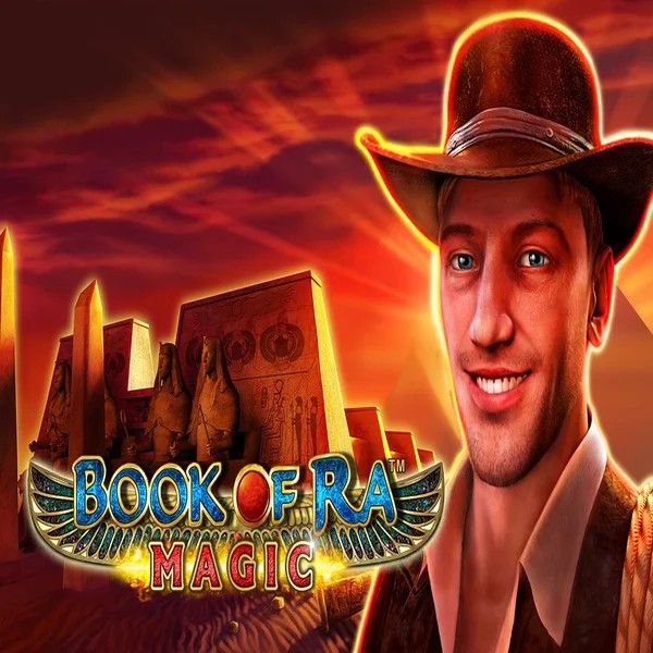 Book of Ra Magic slot visual from Greentube available on spinfin.eu.com