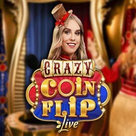 Crazy Coin Flip slot icon by Evolution, available at Spinfin Casino