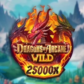 Dragons of Arcane Wild online game logo by Foxium on spinfin.eu.com