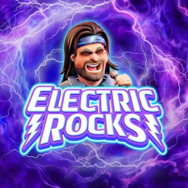 Electric Rocks slot icon by Inspired Gaming, available at Spinfin Casino