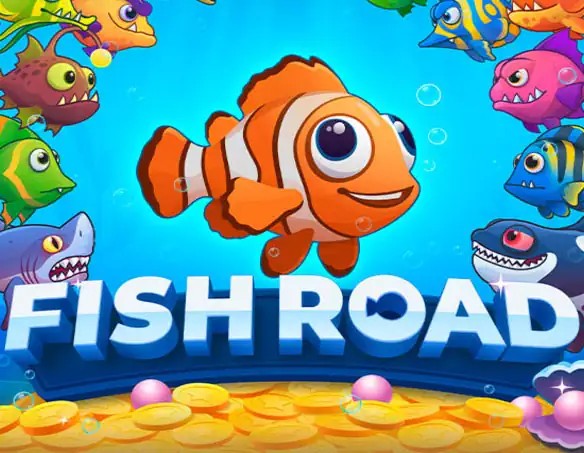 Fish Road casino game by InOut – featured logo at Spinfin Casino