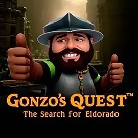 Gonzo's Quest logo – Slots by NetEnt at Spinfin Casino