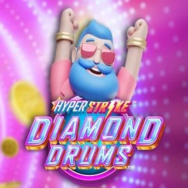 Official Slots logo: Hyper Strike Diamond Drums by Gameburger Studios at Spinfin Casino