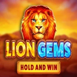 Lion Gems Hold and Win by Playson, showcased at spinfin.eu.com – game logo